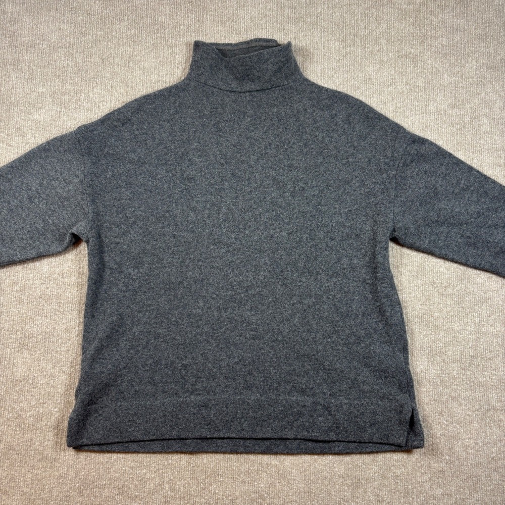 James Perse Gray Mock Neck Wool Blend Sweater Women's Size 3/Large EUC - Picture 4 of 6